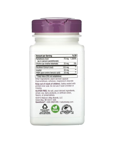 Стрес формула В-Комплекс, преміум-суміш, B-Stress Formula, Nature's Way, 100 вегетаріанських капсул Стрес формула В-Комплекс, преміум-суміш, B-Stress Formula, Nature's Way, 100 вегетаріанських капсул