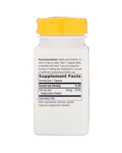 Цинк Хелат, Zinc Chelate, Nature's Way, 30 мг, 100 капсул Цинк Хелат, Zinc Chelate, Nature's Way, 30 мг, 100 капсул