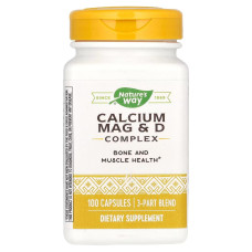 Комплекс кальций, магний и витамин D, Calcium Mag & D Complex, Nature's Way, 100 капсул