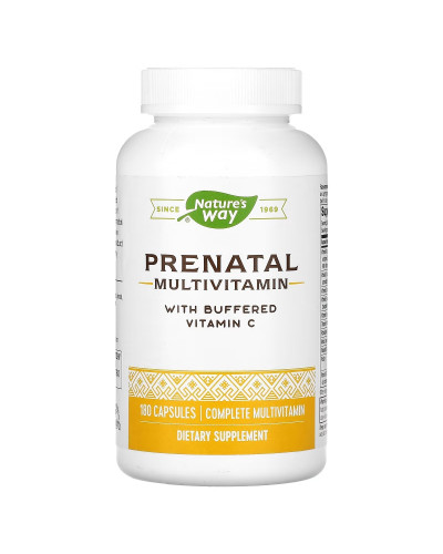 Мультивитамины для Беременных, Prenatal Multi-Vitamin and Multi-Mineral, Nature's Way, 180 Капсул