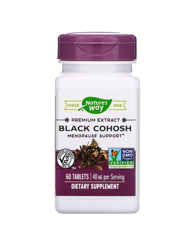 Клопогон Стандартизований, Black Cohosh, Nature's Way, 60 таблеток