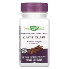 Кошачий коготь, премиум экстракт, 175 мг, Premium Extract, Cat's Claw, Nature's Way, 60 вегетарианских капсул