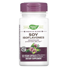 Соевые Изофлавоны, премиального качества, Premium Blend, Soy Isoflavones, Nature's Way, 60 вегетарианских капсул