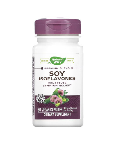Соєві ізофлавони, преміальної якості, Premium Blend, Soy Isoflavones, Nature's Way, 60 вегетаріанських капсул