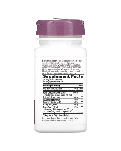 Поддержка Вен, Leg Veins Support Blend, Nature's Way, 60 капсул