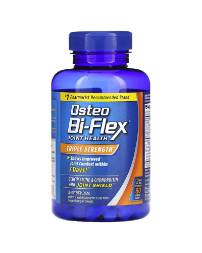 Здоровье суставов, тройная сила,  Joint Health, Triple Strength, Osteo Bi-Flex, 80 таблеток