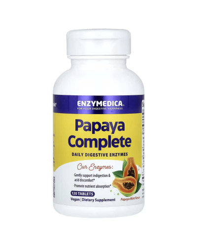 Ферменти папаї, Papaya Complete, Enzymedica, 120 жувальних таблеток