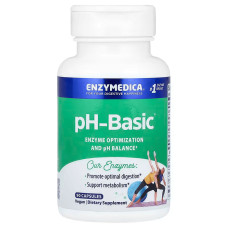 Ферменты для поддержания pH баланса, pH-Basic, Enzymedica, 90 капсул