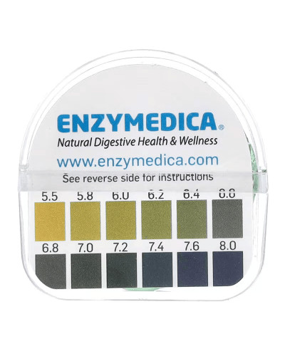 Тест-смужки для визначення рН, pH-Strips, Enzymedica, 120 шт