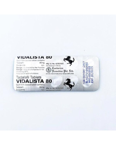 Сіаліс Vidalista 80 mg Сіаліс Vidalista 80 mg