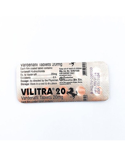 Левітра Vilitra 20 mg (Варденафіл)