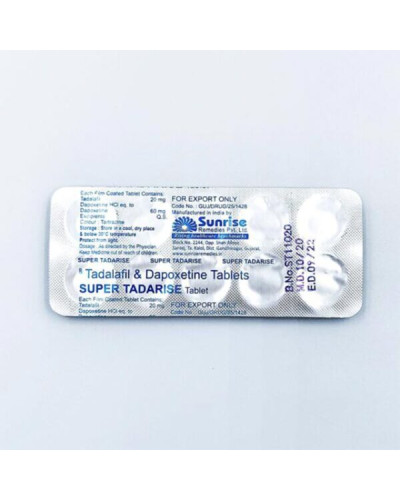 Таблетки Super Tadarise (дапоксетин + тадалафіл) Таблетки Super Tadarise (дапоксетин + тадалафіл)
