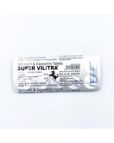 Таблетки Super Vilitra (варденафіл + дапоксетин) Таблетки Super Vilitra (варденафіл + дапоксетин)