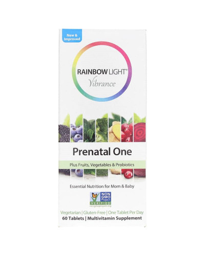 Мультивитамины Для Беременных и Кормящих Женщин, Prenatal One, Rainbow Light, 60 таблеток