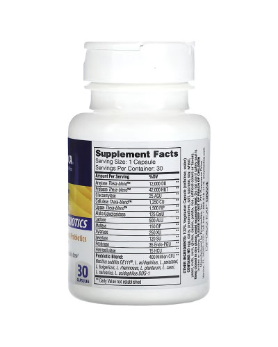 Ферменти з пробіотиками, Digest + Probiotics, Enzymedica, 30 капсул