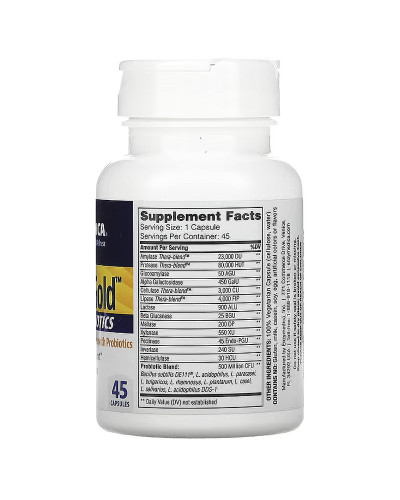 Ферменти з пробіотиками, Digest Gold+Probiotics, Enzymedica, 45 капсул