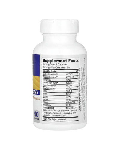 Ферменты с пробиотиками, Digest + Probiotics, Enzymedica, 90 капсул