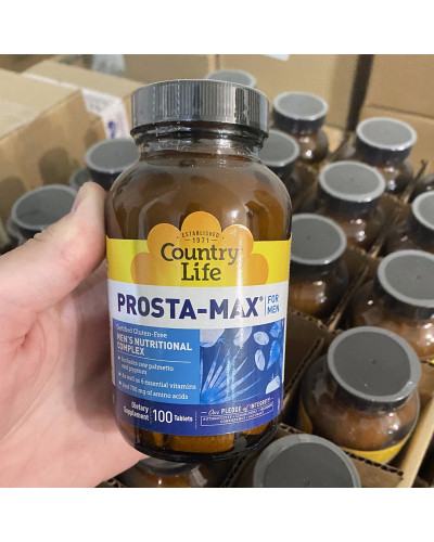 Комплекс для Здоров'я та Підтримки Функції Простати, Prosta Max For Men, Country Life, 100 таблеток Комплекс для Здоров'я та Підтримки Функції Простати, Prosta Max For Men, Country Life, 100 таблеток
