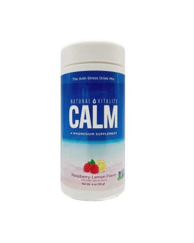 Антистрессовый напиток, вкус малина лимон, CALM, Powder Raspberry Lemon, Natural Vitality, 113 гр