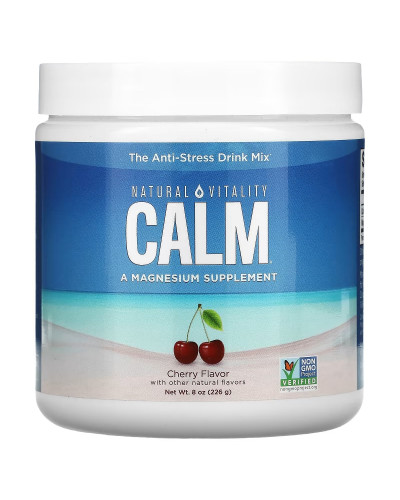 Антистрессовый напиток, вкус вишни, CALM, Cherry, Natural Vitality, 226 гр