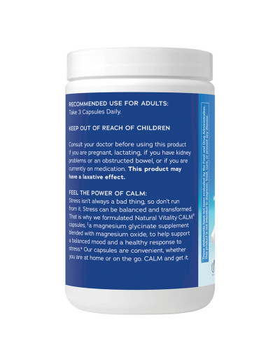 Глицинат Магния, 325 мг, CALM, Magnesium Glycinate, Natural Vitality, 120 капсул Глицинат Магния, 325 мг, CALM, Magnesium Glycinate, Natural Vitality, 120 капсул