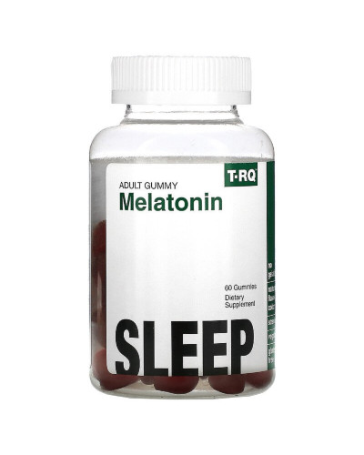 Мелатонин, Здоровый сон, вкус клубники, Melatonin, T-RQ, 60 жевательных конфет