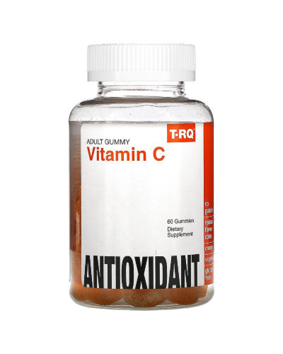 Витамин С, вкус апельсина, Vitamin C, Antioxidant, T-RQ, 60 жевательных конфет