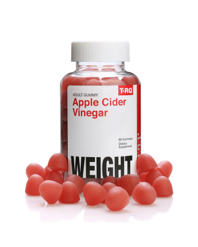 Яблочный уксус, фруктовый вкус, Apple Cider Vinegar, T-RQ, 60 жевательных конфет