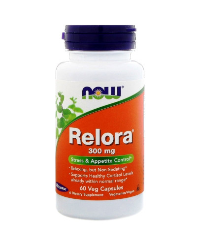 Релора, Relora, 300 мг, Now Foods, 60 вегетарианских капсул