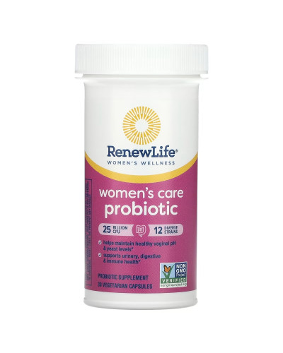 Пробиотик для женщин, 25 млрд КОЕ, Ultimate Flora, Women's Care Probiotic, Renew Life, 30 вегетарианских капсул