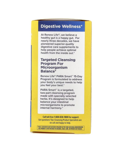 Очищающая формула, 15-дневная программа, ParaSmart Cleansing Formula, Renew Life, 90 вегетарианских капсул и капли