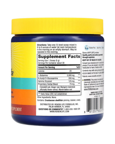 Поддержка слизистой оболочки кишечника, IntestiNew, Intestinal Lining Support Formula, Renew Life, 162 г
