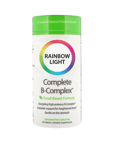 B-Комплекс, Complete B-Complex, Rainbow Light, 90 таблеток
