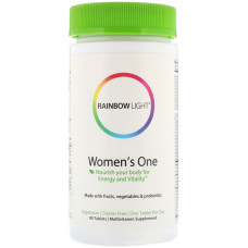 Мультивитамины для Женщин, Women's One, Rainbow Light, 90 таблеток