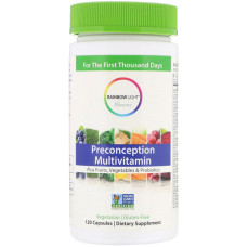 Мультивитамины пренатальные, Preconception Multivitamin, Rainbow Light, 120 капсул
