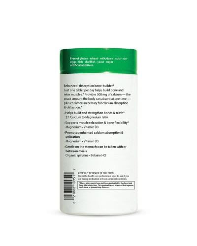 Кальций с Магнием и Витамином D3, Food-Based Calcium with Magnesium & Vitamin D3, Rainbow Light, 180 таблеток