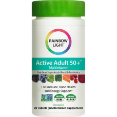 Мультивитамины Для Взрослых, Активная зрелость, Active Adult 50+, Rainbow Light, 90 таблеток