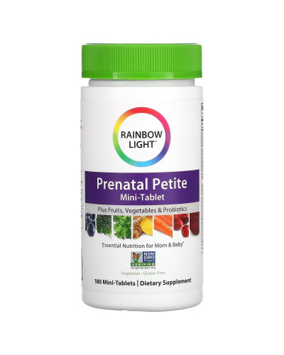 Мультивітаміни для вагітних, Prenatal Petite, Rainbow Light, 180 міні-таблеток