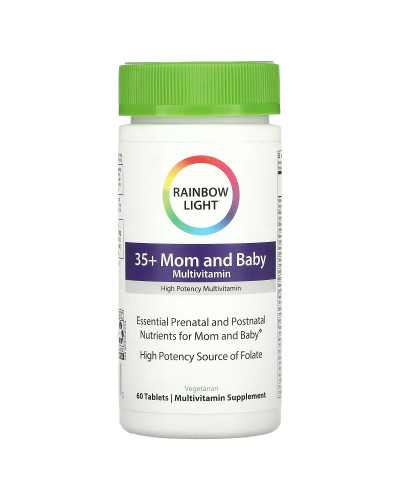 Мультивітаміни для мам 35+ та малюків, Multivitamin 35+ Mom and Baby, Rainbow Light, 60 таблеток