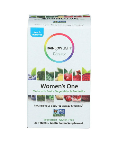 Поливитамины Для Женщин, Women's One Vibrance, Rainbow Light, 30 таблеток