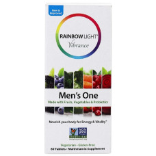УЦЕНКА Мультивитамины Для Мужчин, Vibrance Men's One, Rainbow Light, 60 таблеток (памятная коробка)