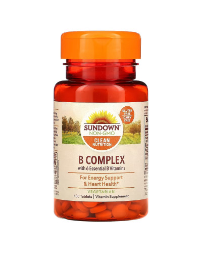 Комплекс вітамінів B, B-Complex, Sundown Naturals, 100 таблеток