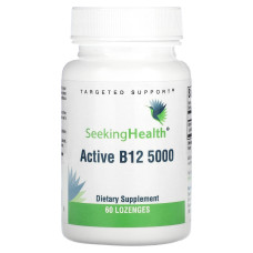 Витамин B12, 5000 мкг, Active B12 5000, Seeking Health, 60 жевательных таблеток