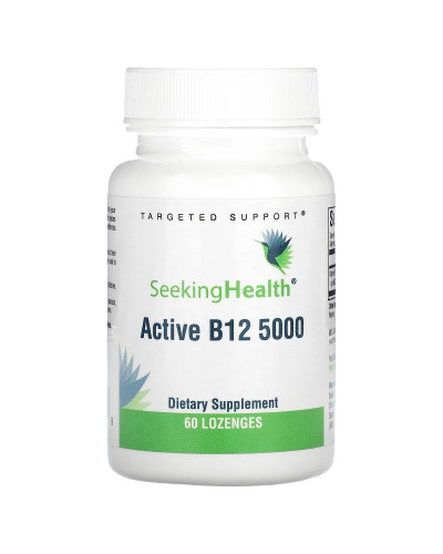 Вітамін B12, 5000 мкг, Active B12 5000, Seeking Health, 60 жувальних таблеток