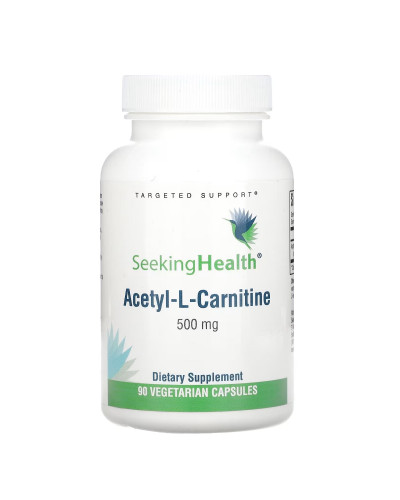 Ацетил-L-Карнитин, 500 мг, Acetyl-L-Carnitine, Seeking Health, 90 вегетарианских капсул