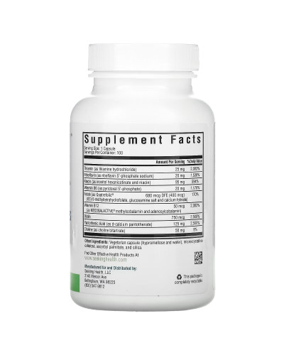 B-комплекс, B Complex Plus, Seeking Health, 100 вегетаріанських капсул