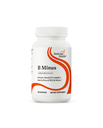 B-Комплекс без фолієвої кислоти та B12, B-Minus, Seeking Health, 100 вегетаріанських капсул