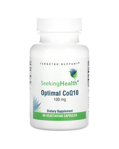 Коэнзим Q10, 100 мг, Optimal CoQ10, Seeking Health, 60 вегетарианских капсул