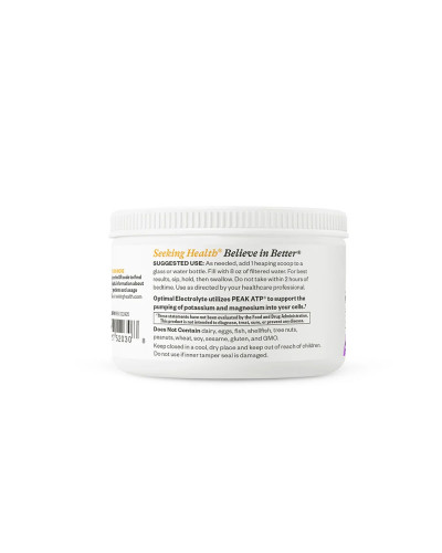 Електроліти, ягідний смак, Optimal Electrolyte, Seeking Health, 192 гр